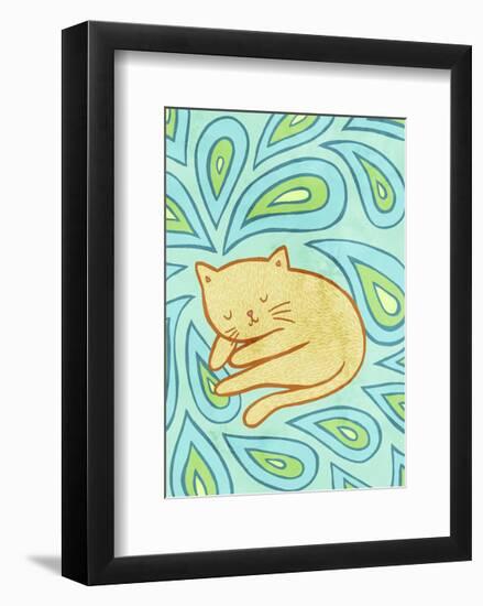 Paisley Cat-My Zoetrope-Framed Art Print