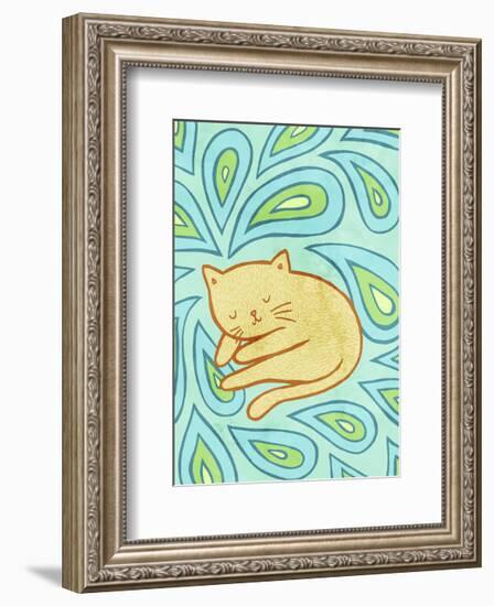 Paisley Cat-My Zoetrope-Framed Art Print