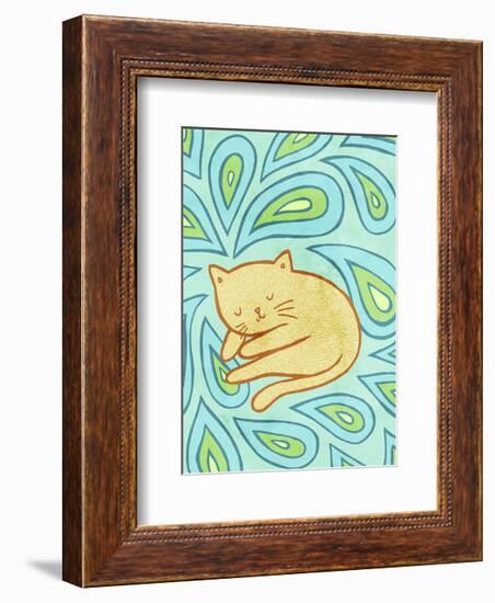 Paisley Cat-My Zoetrope-Framed Art Print