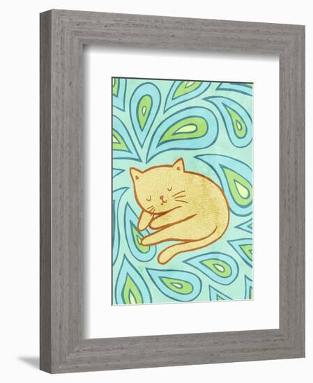 Paisley Cat-My Zoetrope-Framed Art Print