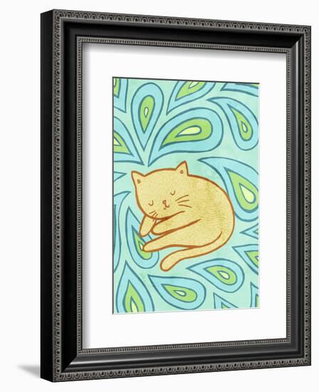 Paisley Cat-My Zoetrope-Framed Art Print