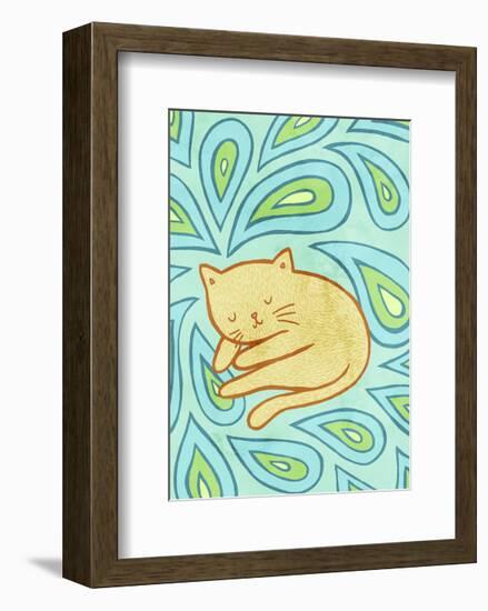 Paisley Cat-My Zoetrope-Framed Art Print