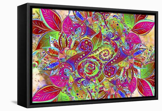 Paisley Design-Ata Alishahi-Framed Premier Image Canvas