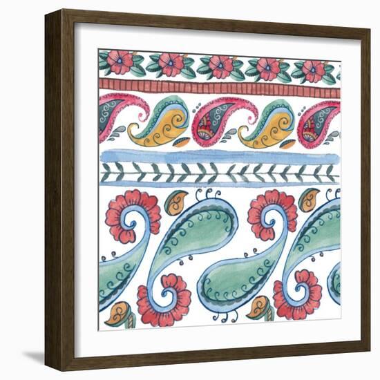 Paisley Doodle IV-Melissa Wang-Framed Art Print