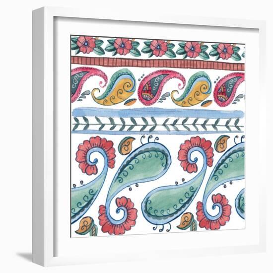 Paisley Doodle IV-Melissa Wang-Framed Art Print