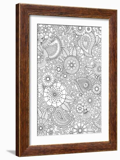 Paisley Floral-Hello Angel-Framed Giclee Print