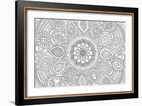 Paisley Mandala-Hello Angel-Framed Giclee Print