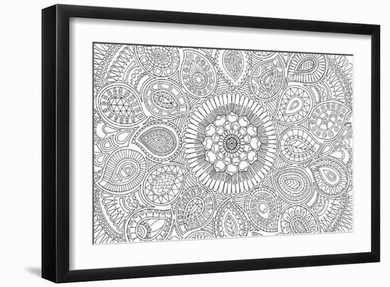 Paisley Mandala-Hello Angel-Framed Giclee Print