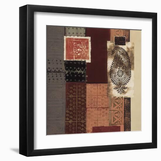 Paisley Motif II-Connie Tunick-Framed Giclee Print