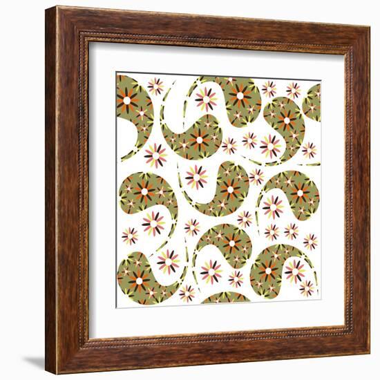 Paisley Pattern on White-Luizavictorya72-Framed Art Print