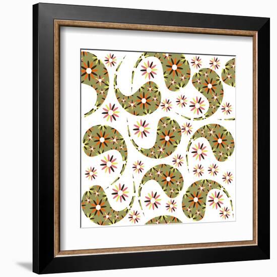 Paisley Pattern on White-Luizavictorya72-Framed Art Print