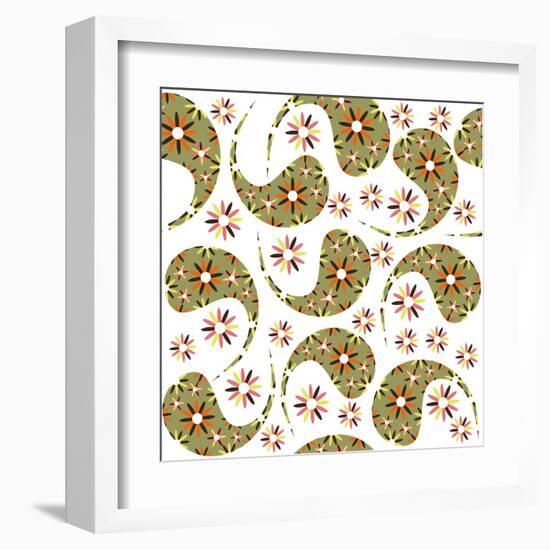 Paisley Pattern on White-Luizavictorya72-Framed Art Print