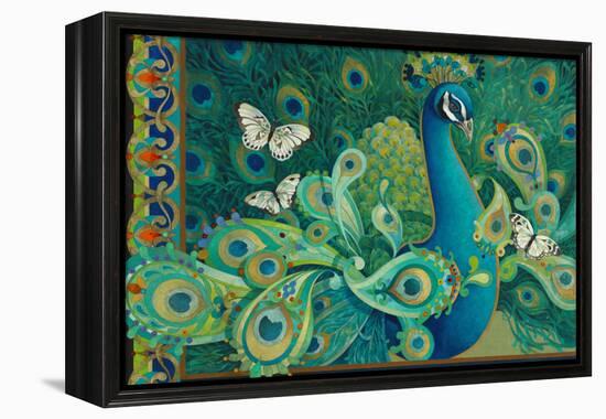 Paisley Peacock-David Galchutt-Framed Premier Image Canvas