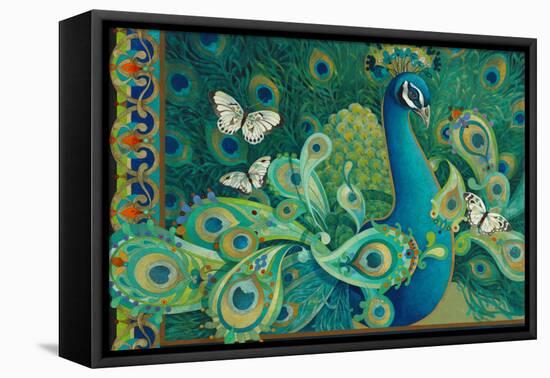 Paisley Peacock-David Galchutt-Framed Premier Image Canvas