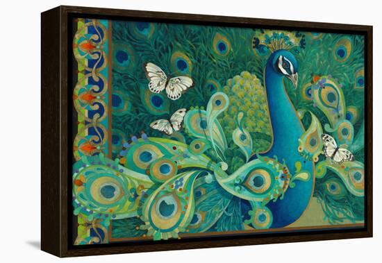 Paisley Peacock-David Galchutt-Framed Premier Image Canvas
