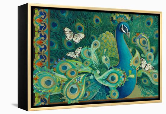 Paisley Peacock-David Galchutt-Framed Premier Image Canvas