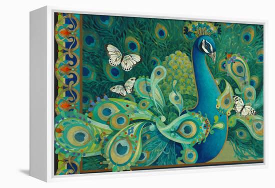 Paisley Peacock-David Galchutt-Framed Premier Image Canvas