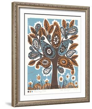 Paisley Tree-Zoe Badger-Framed Giclee Print