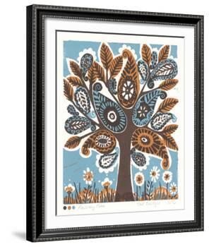 Paisley Tree-Zoe Badger-Framed Giclee Print