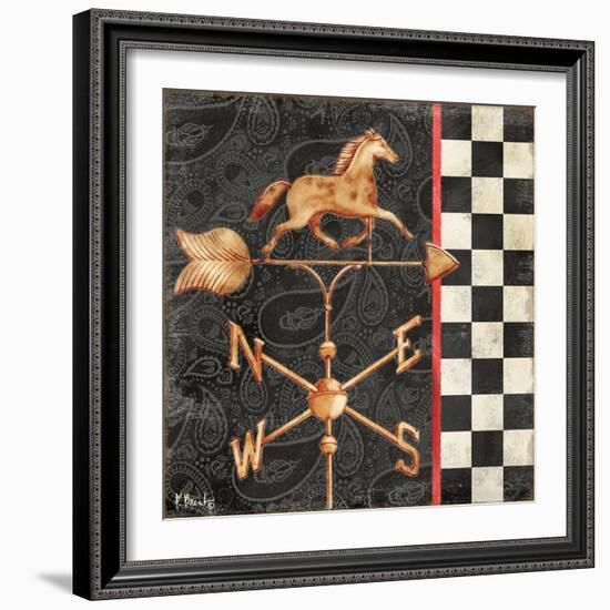 Paisley Weathervanes I-Paul Brent-Framed Premium Giclee Print