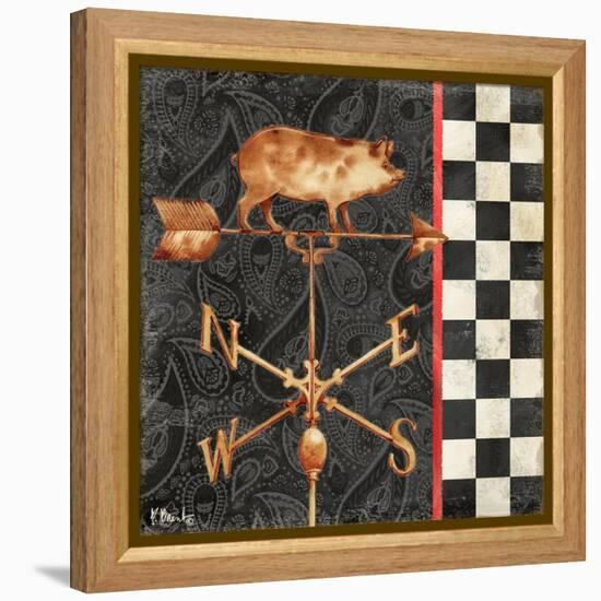 Paisley Weathervanes III-Paul Brent-Framed Stretched Canvas