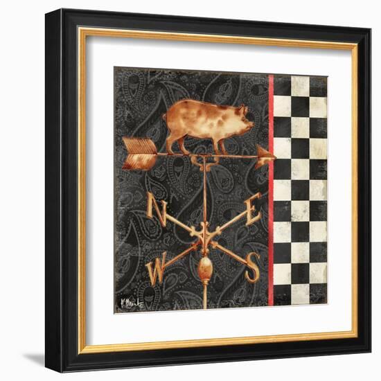 Paisley Weathervanes III-Paul Brent-Framed Art Print