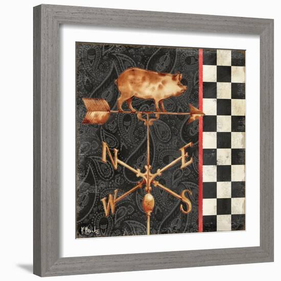 Paisley Weathervanes III-Paul Brent-Framed Premium Giclee Print