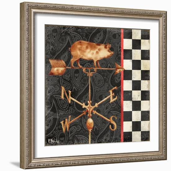 Paisley Weathervanes III-Paul Brent-Framed Art Print