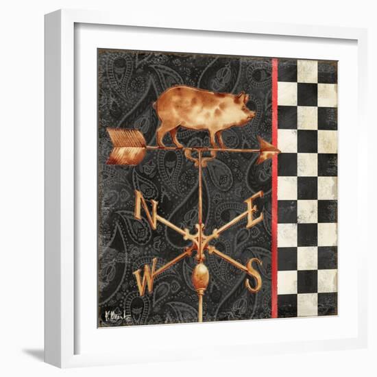 Paisley Weathervanes III-Paul Brent-Framed Art Print