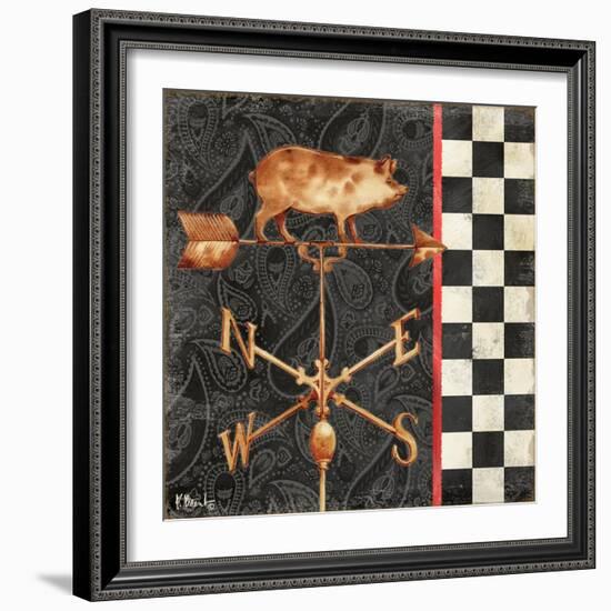 Paisley Weathervanes III-Paul Brent-Framed Art Print