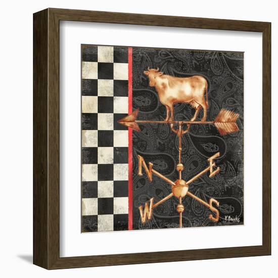 Paisley Weathervanes IV-Paul Brent-Framed Art Print