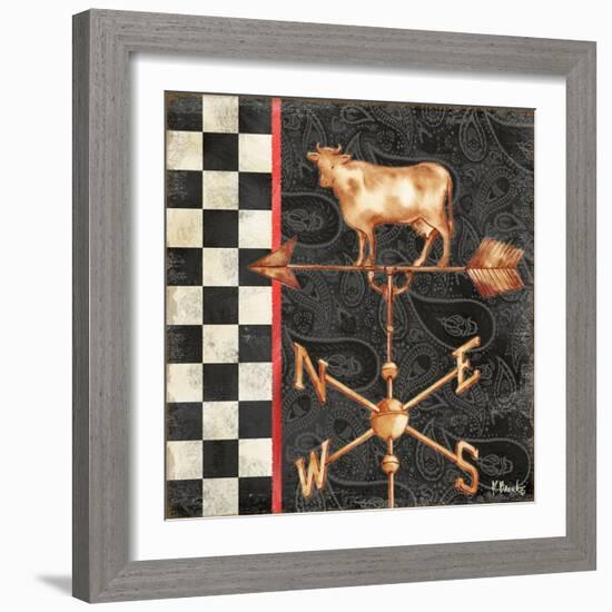 Paisley Weathervanes IV-Paul Brent-Framed Art Print