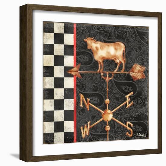 Paisley Weathervanes IV-Paul Brent-Framed Art Print