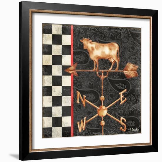 Paisley Weathervanes IV-Paul Brent-Framed Art Print