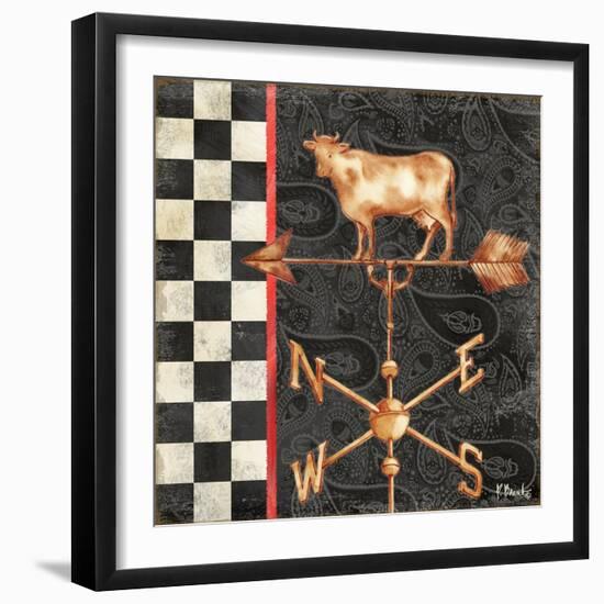 Paisley Weathervanes IV-Paul Brent-Framed Art Print