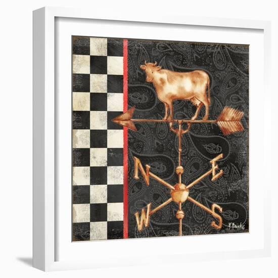 Paisley Weathervanes IV-Paul Brent-Framed Premium Giclee Print