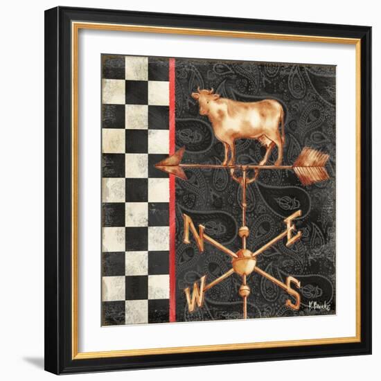 Paisley Weathervanes IV-Paul Brent-Framed Premium Giclee Print