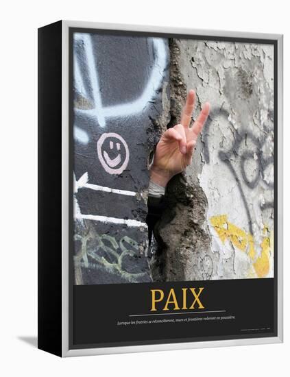 Paix (French Translation)-null-Framed Stretched Canvas