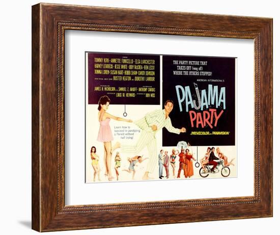 Pajama Party, Annette Funicello, Tommy Kirk, 1964-null-Framed Premium Giclee Print