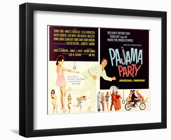 Pajama Party, Annette Funicello, Tommy Kirk, 1964-null-Framed Premium Giclee Print