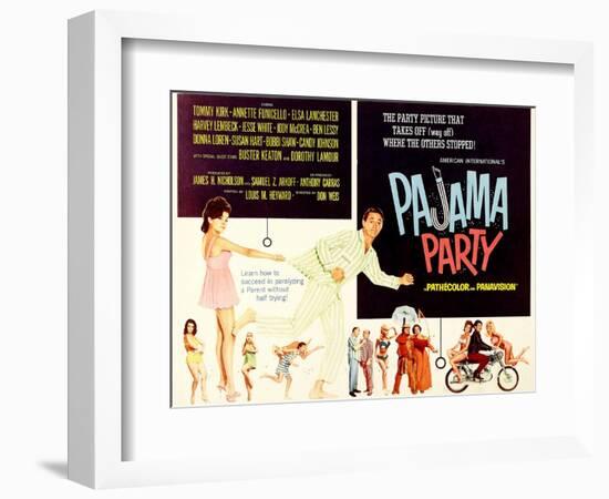 Pajama Party, Annette Funicello, Tommy Kirk, 1964-null-Framed Premium Giclee Print