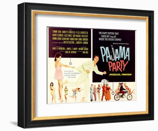 Pajama Party, Annette Funicello, Tommy Kirk, 1964-null-Framed Premium Giclee Print