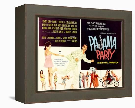 Pajama Party, Annette Funicello, Tommy Kirk, 1964-null-Framed Stretched Canvas