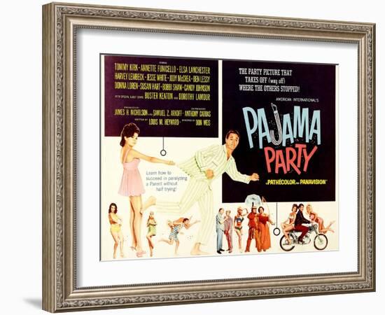 Pajama Party, Annette Funicello, Tommy Kirk, 1964-null-Framed Art Print