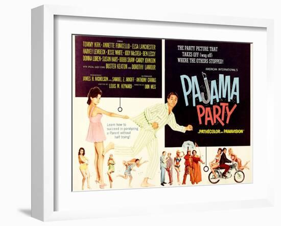 Pajama Party, Annette Funicello, Tommy Kirk, 1964-null-Framed Art Print