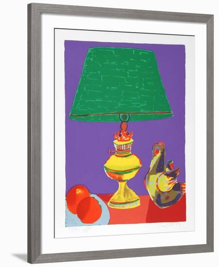 Pajaro (Green Lamp)-John Grillo-Framed Limited Edition