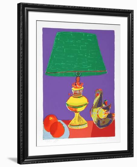 Pajaro (Green Lamp)-John Grillo-Framed Limited Edition