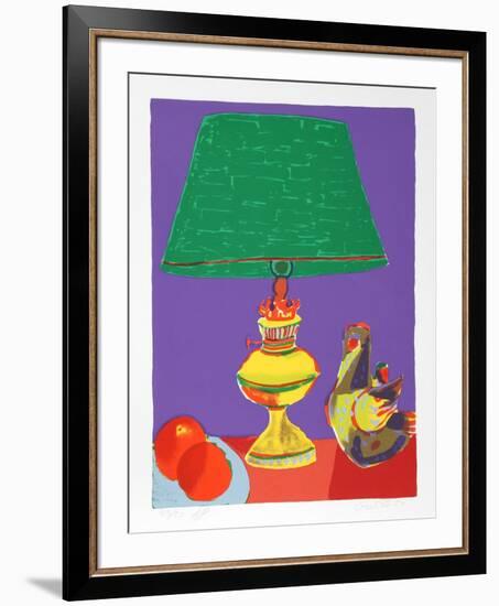 Pajaro (Green Lamp)-John Grillo-Framed Limited Edition