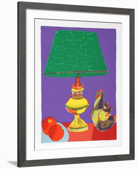 Pajaro (Green Lamp)-John Grillo-Framed Limited Edition