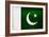 Pakistan Flag Design with Wood Patterning - Flags of the World Series-Philippe Hugonnard-Framed Premium Giclee Print